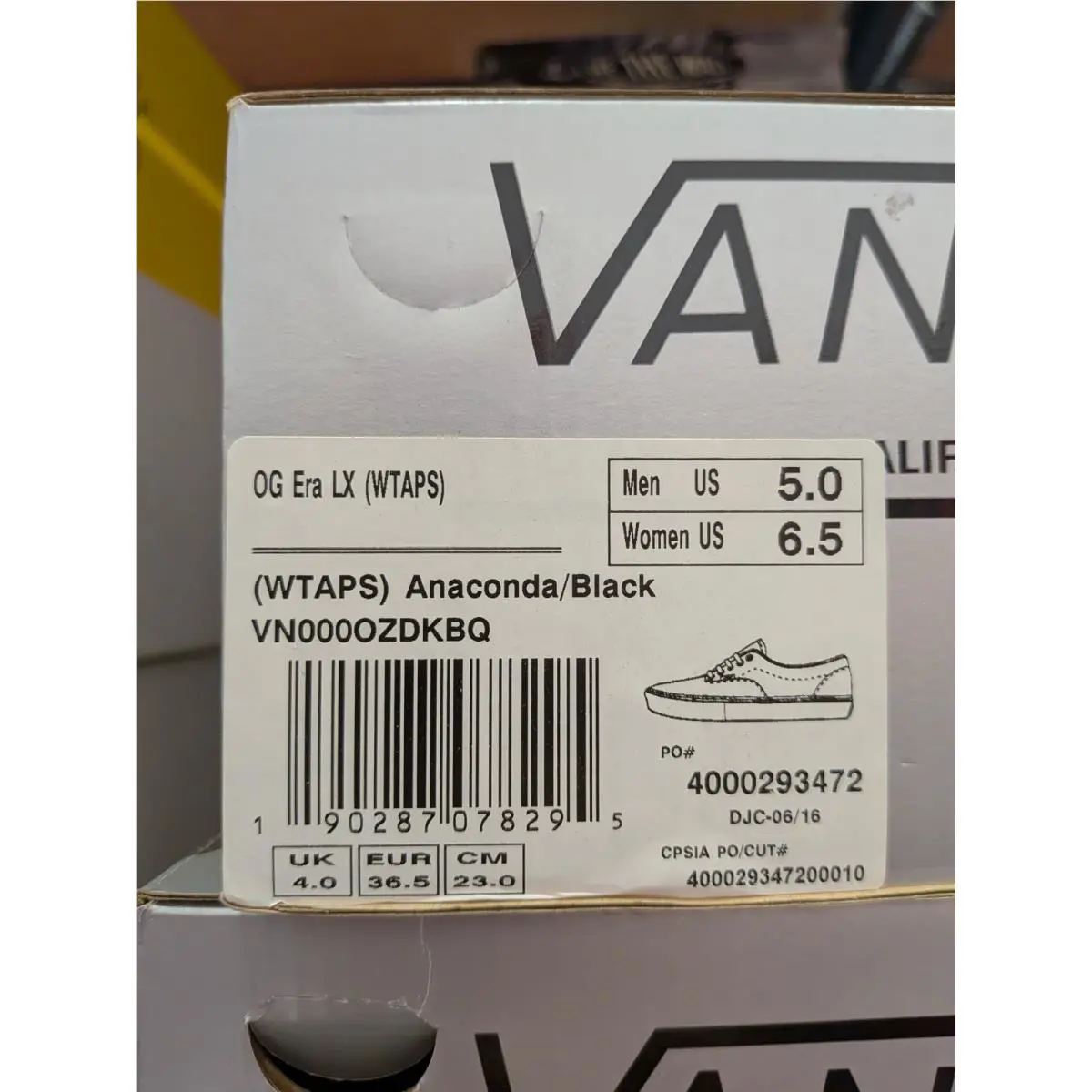 Vans shoes - VANS Og Era Lx - Era - VN000OZDKBQ - Black 5