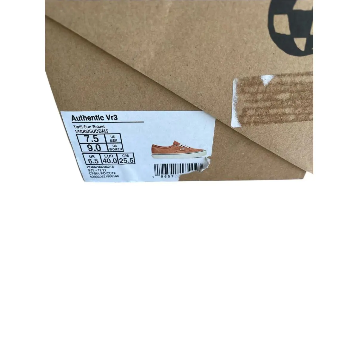 Vans shoes - Authentic Vr3 - Authentic - VN0005UDBM5 - Orange (UPC: 196571185243) 8