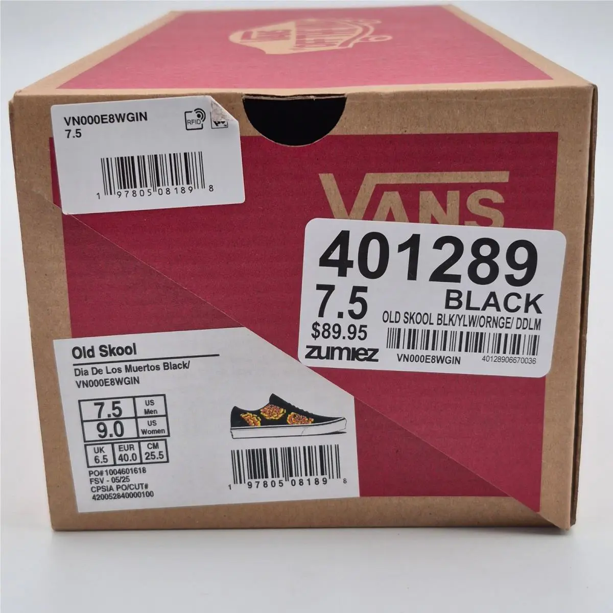 Vans shoes - Multicolor (UPC: 197805081898) 0