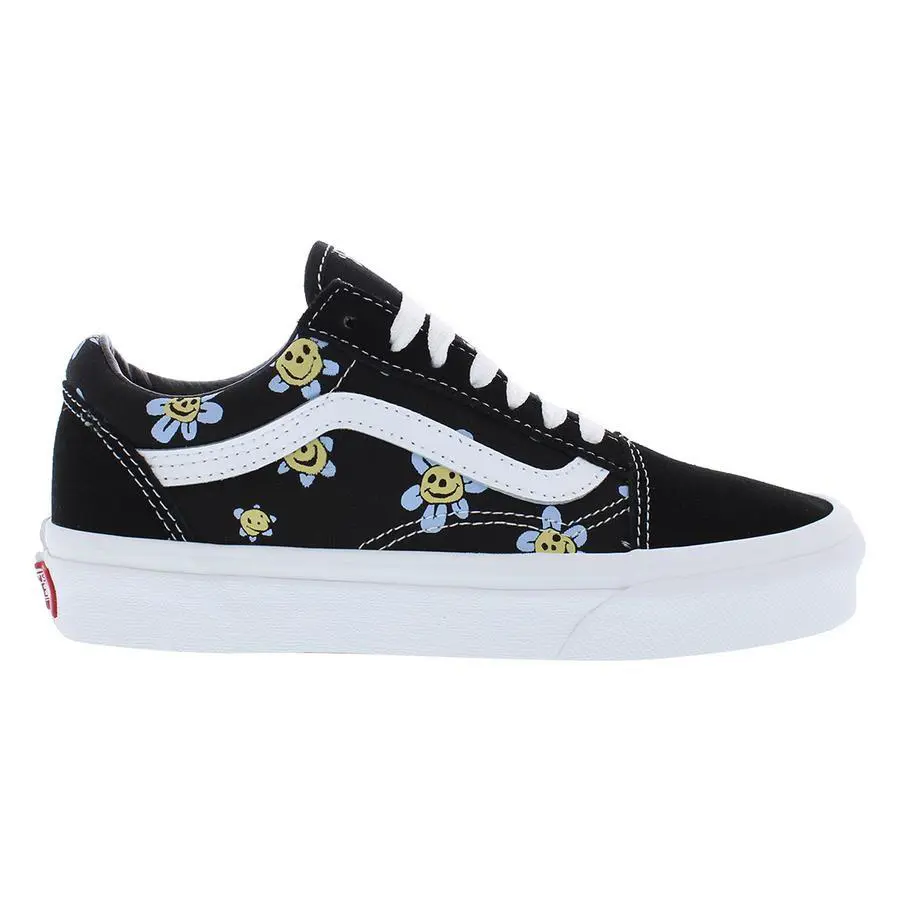 Vans Old Skool Unisex Shoes Size 3.5 Color: Trippy Grin/floral/black