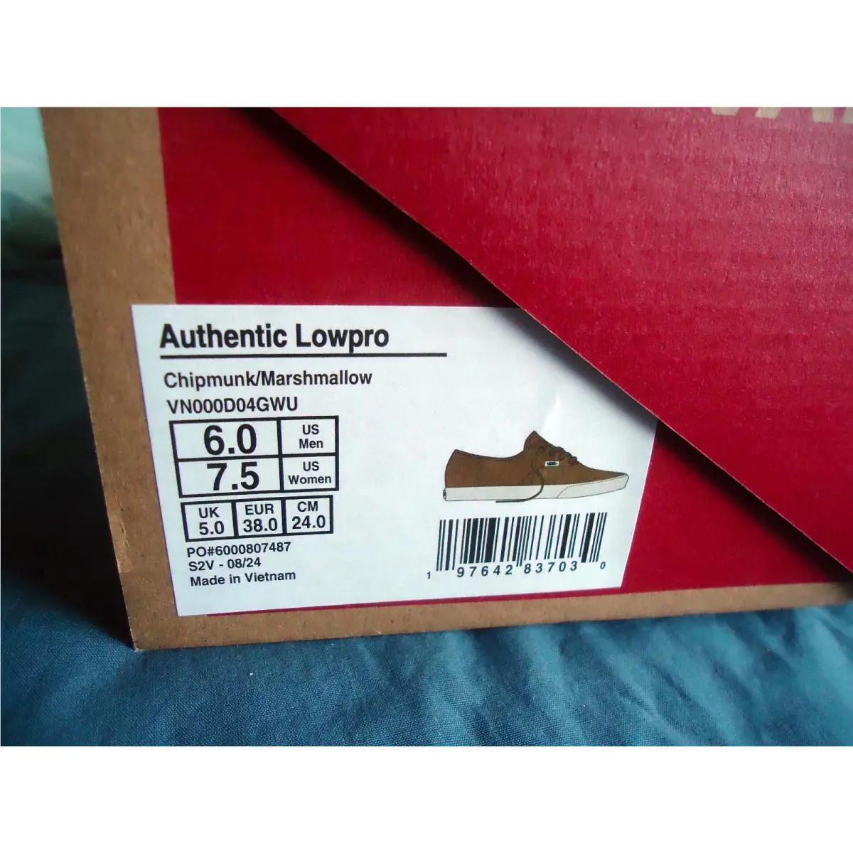 Vans shoes - VANS Authentic - Authentic - Red (UPC: 197642837030) 0