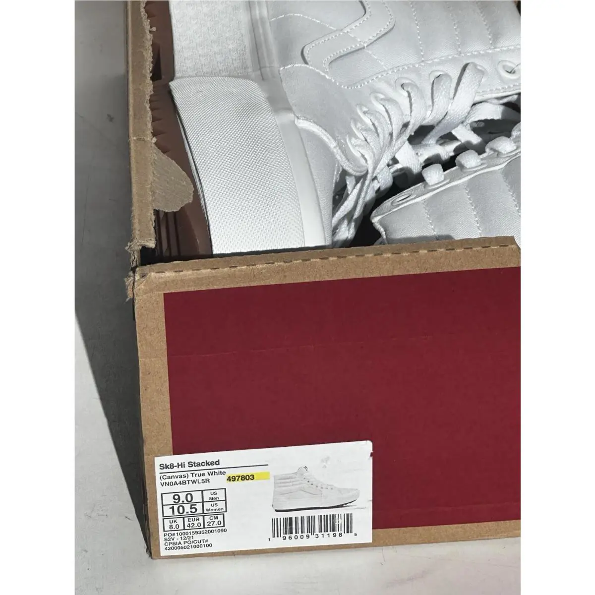 Vans shoes - VANS Sk8-Hi - White 6