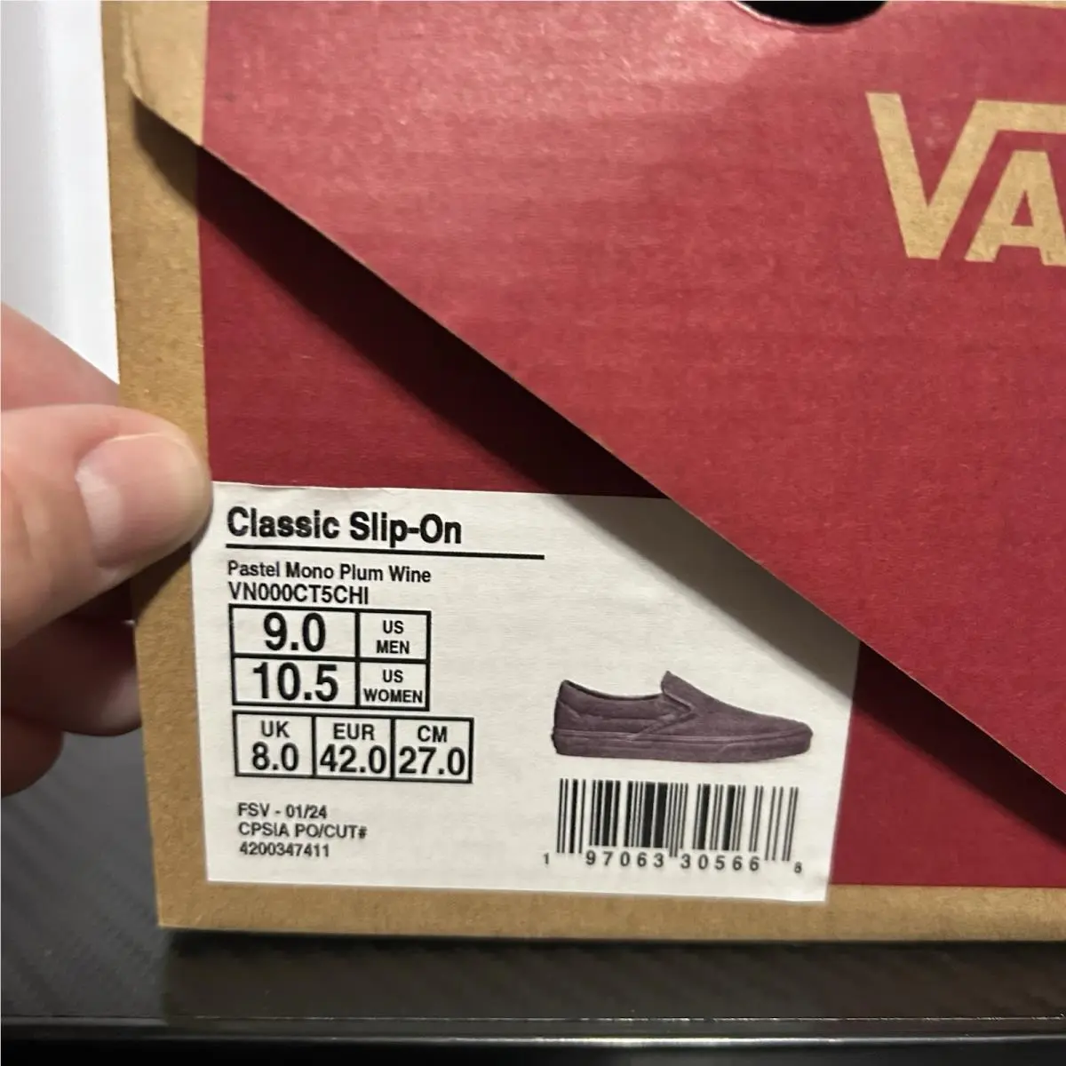 Vans shoes - VANS Classics - Classics - VN000CT5CHI - Plum Wine 1