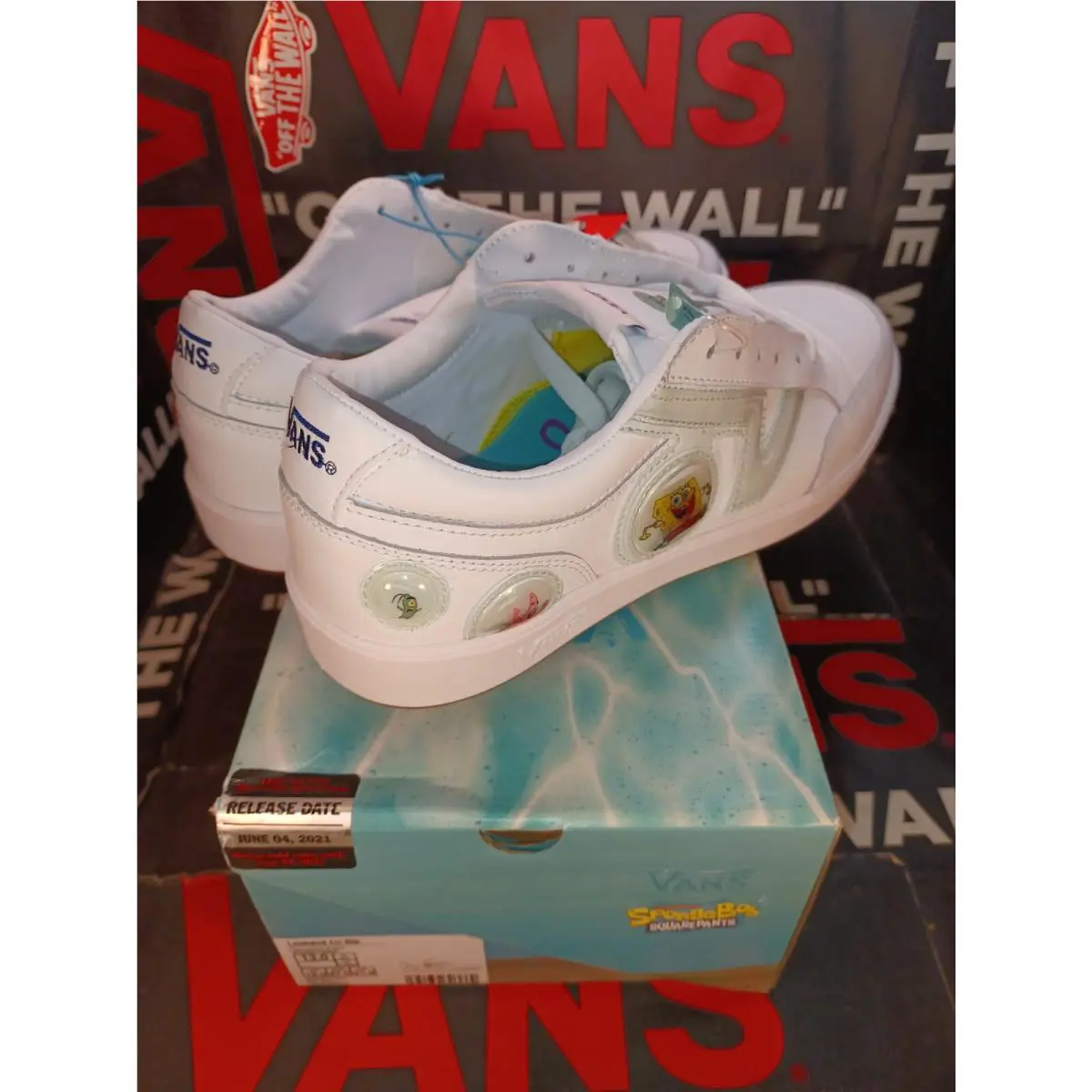 Vans shoes - Vans x Sponge Bob Lowland CC BLE - VN0A5DYD9QS - White (UPC: 195439303669) 8