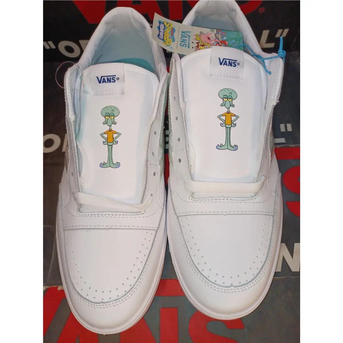 Vans shoes - Vans x Sponge Bob Lowland CC BLE - VN0A5DYD9QS - White (UPC: 195439303669) 5
