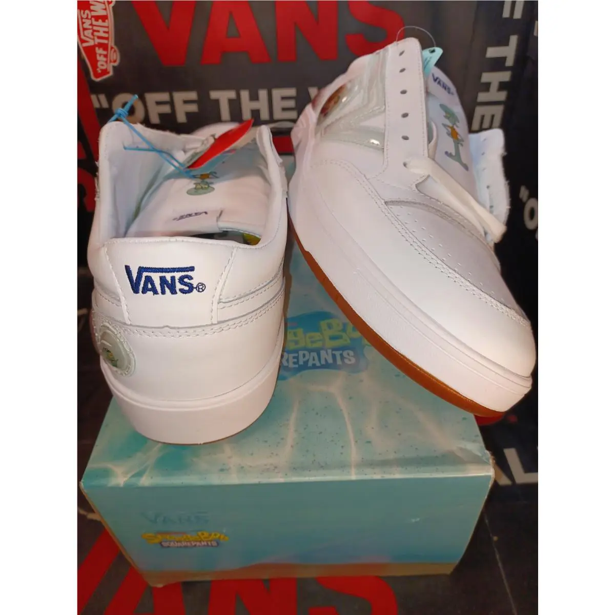 Vans shoes - Vans x Sponge Bob Lowland CC BLE - VN0A5DYD9QS - White (UPC: 195439303669) 6
