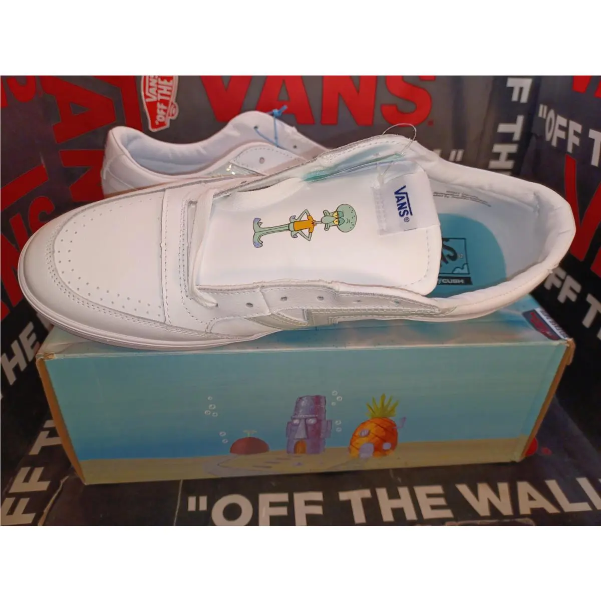 Vans shoes - Vans x Sponge Bob Lowland CC BLE - VN0A5DYD9QS - White (UPC: 195439303669) 7