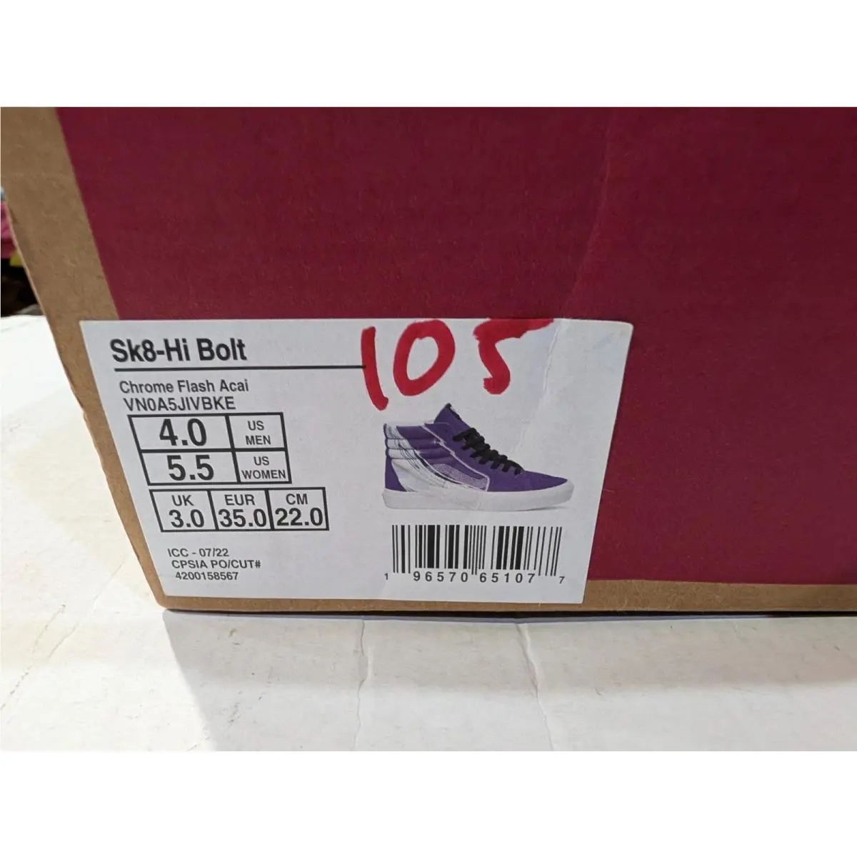 Vans shoes - VANS Sk8-Hi - Purple 8