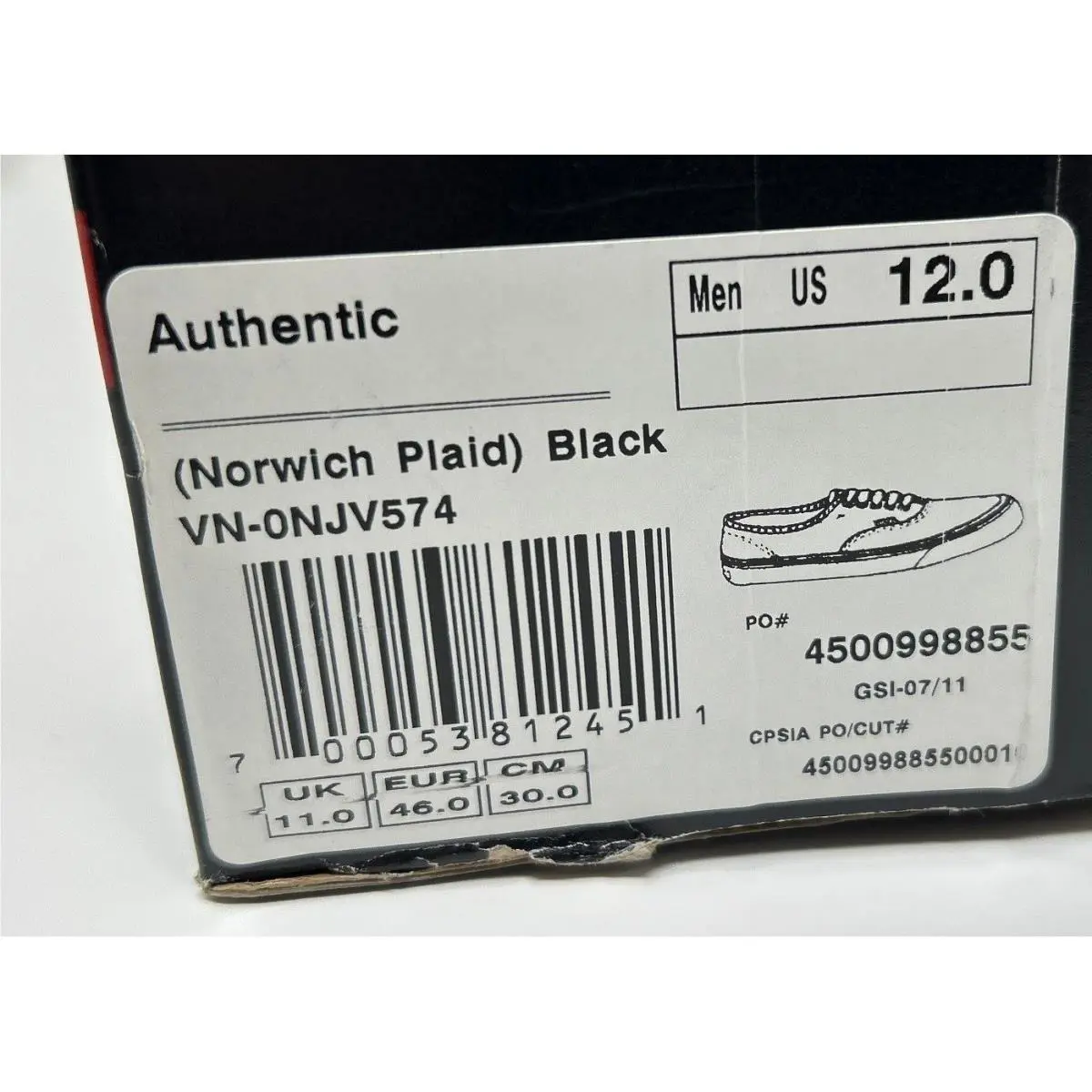 Vans shoes - Black (UPC: 700053812451) 10