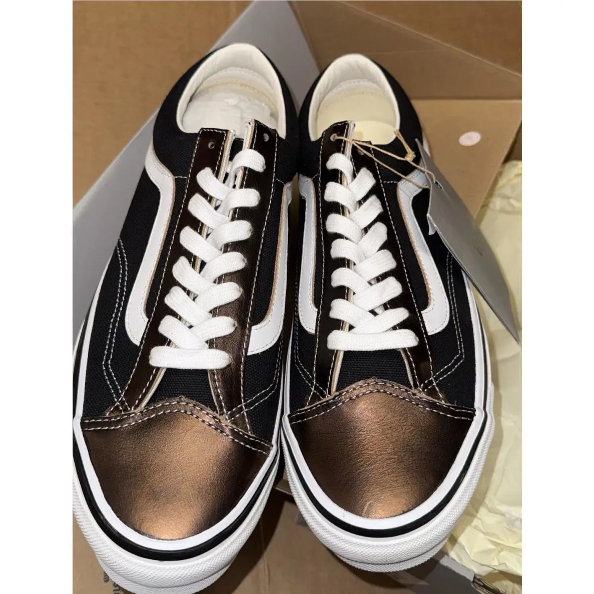 Vans Otw Old Skool 36 Vibram VN000D2GBA2 Black/brown/white Mens Sz 11.5/Wmn 13.5