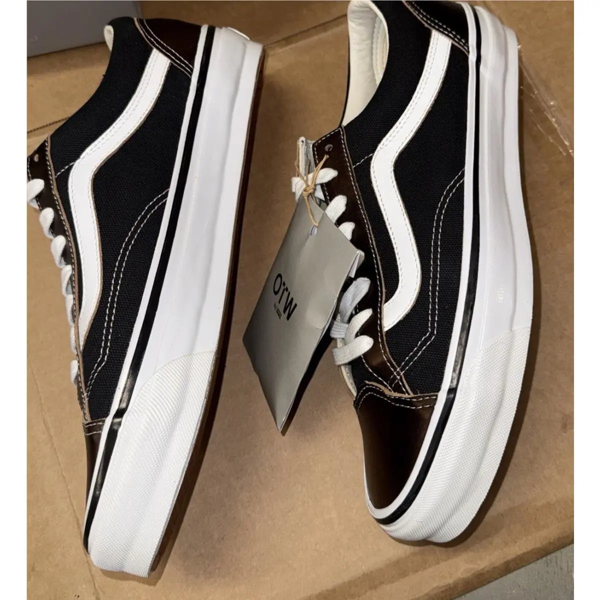 Vans shoes - Old Skool 36 Vibram - Old Skool Vibram - VN000D2GBA2 - Black/white/brown 3