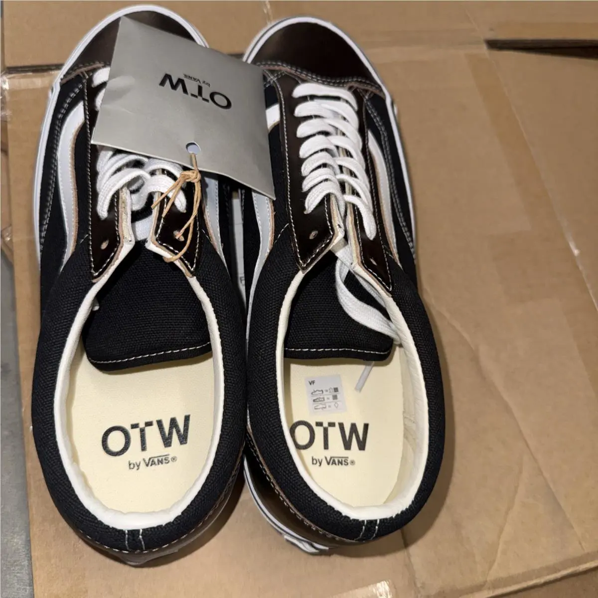 Vans shoes - Old Skool 36 Vibram - Old Skool Vibram - VN000D2GBA2 - Black/white/brown 7