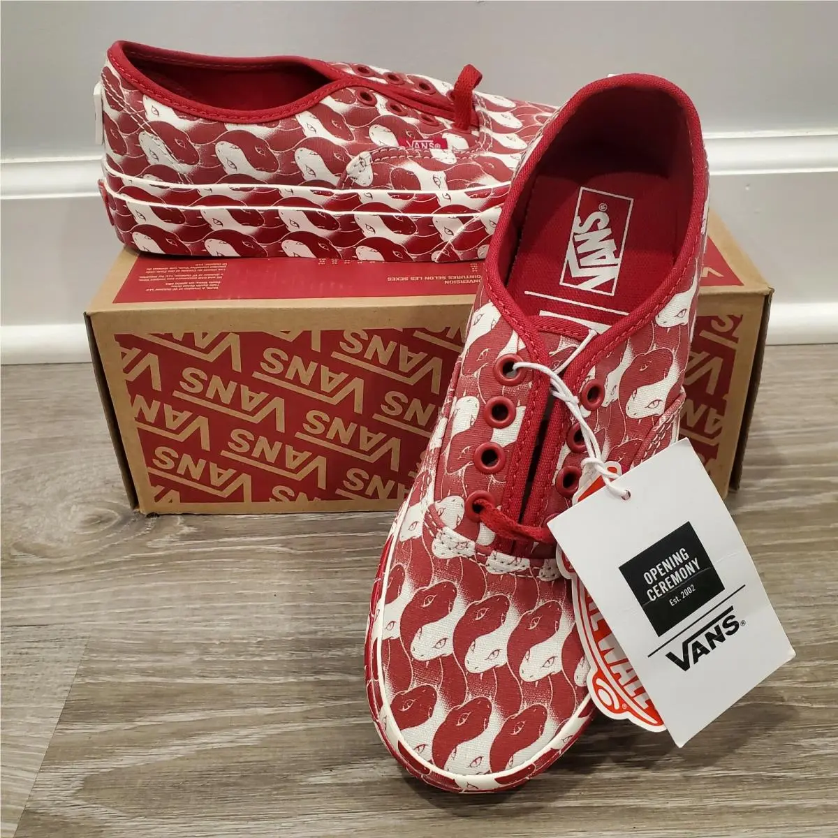 Vans X Opening Ceremony Skate Sneakers Snake Red VN0A348A43Z Size 5