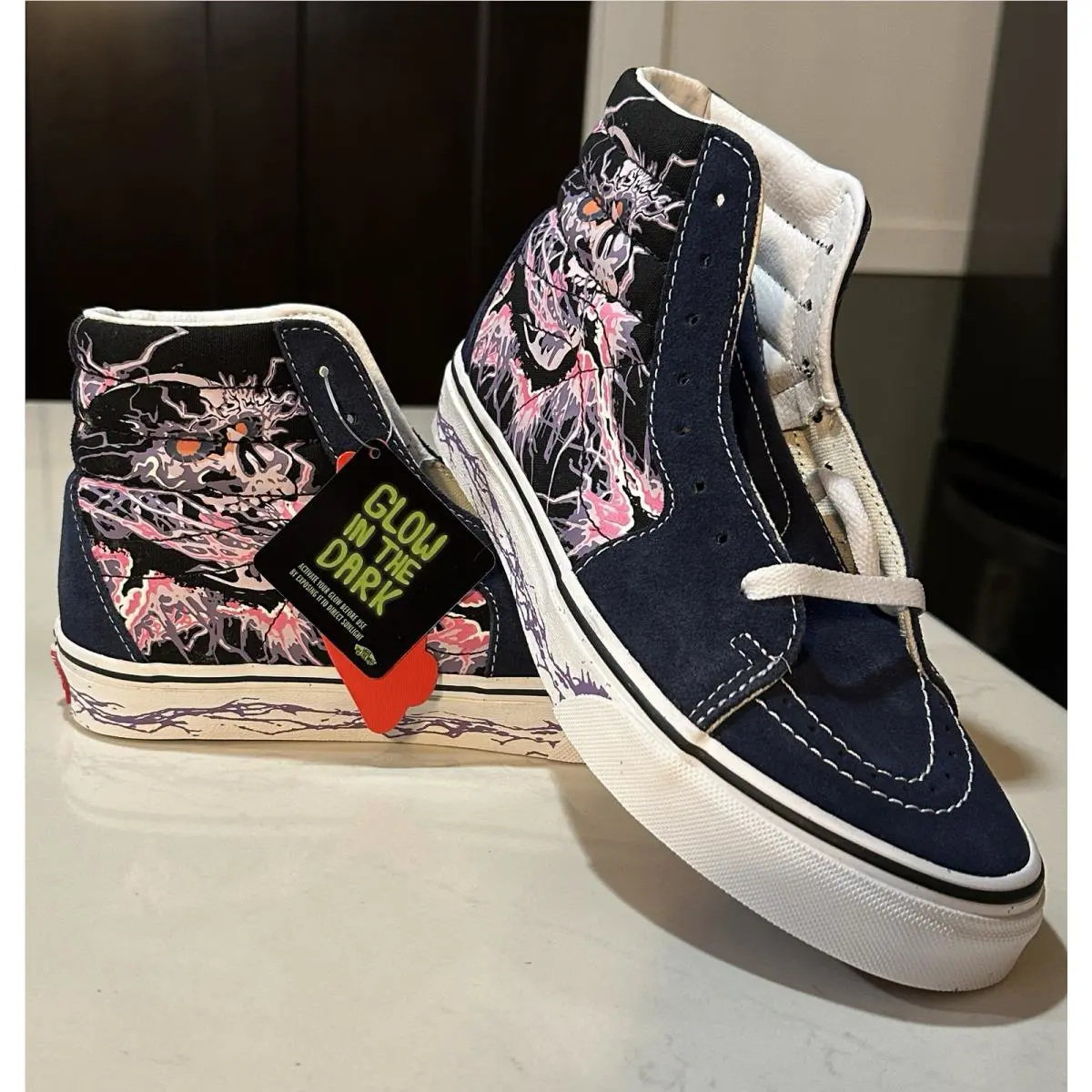 Vans shoes - VANS Sk8-Hi - VN0A5KRH96C - Black/True White Glow in the Dark (UPC: 192828985123) 2
