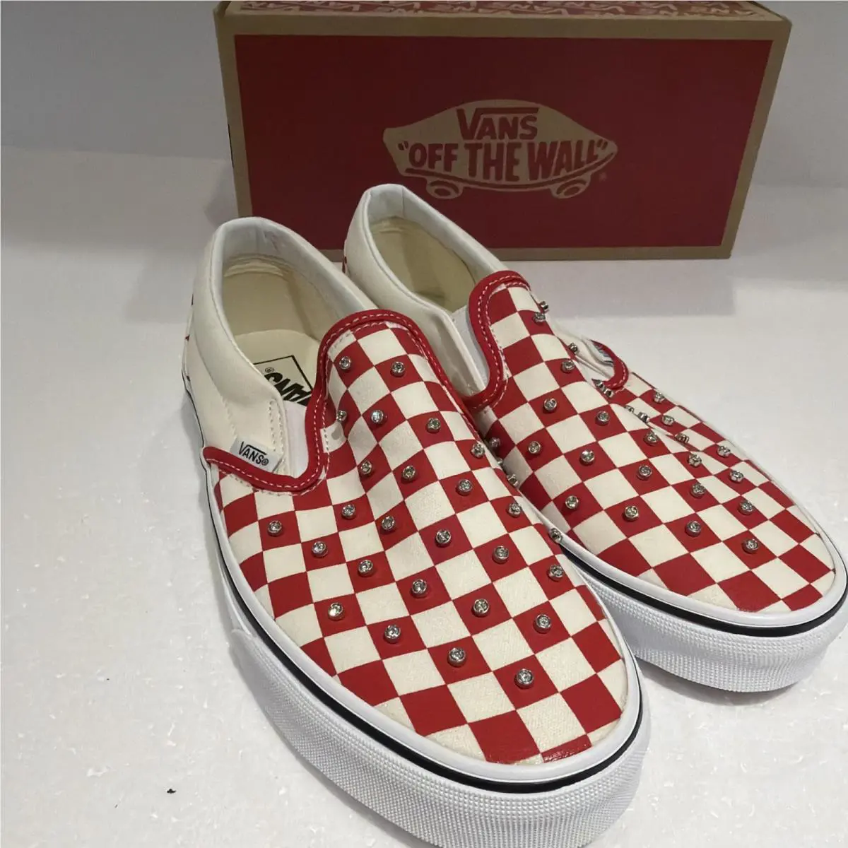Vans shoes - VANS Slip-On - VN000D6YIZQ - Red 4
