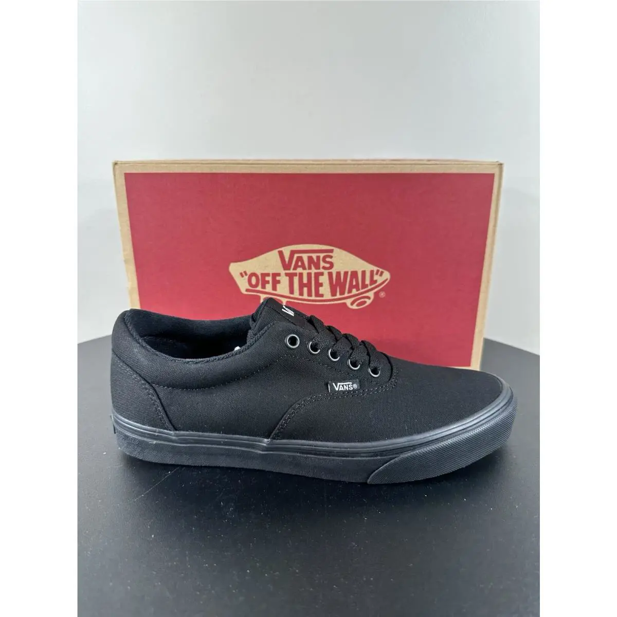 Vans Doheny Trainers Mens Sneakers Size 8.5 Black Canvas Skater Skateboarding