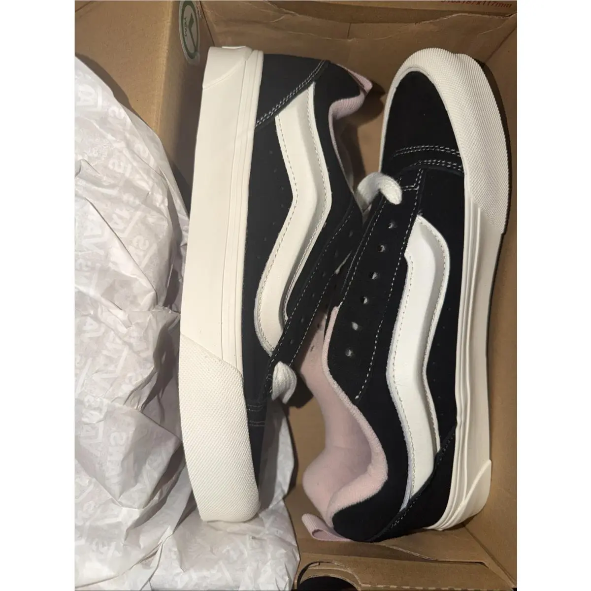 Vans Knu Skool Black/sepia Rose Athletic Shoes. Sz 8.5 Men / W 10