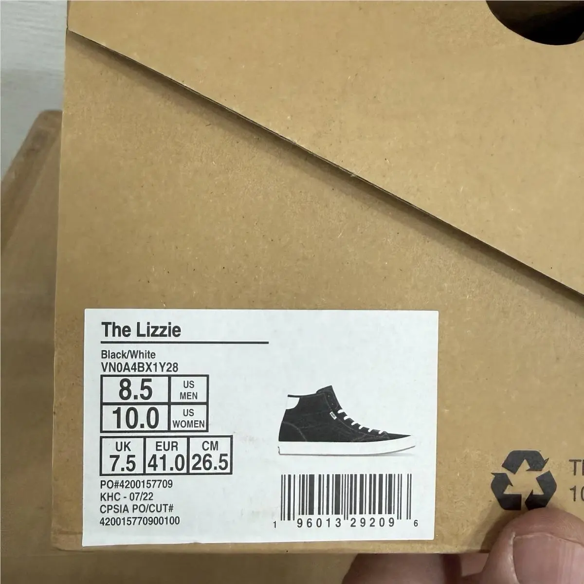 Vans shoes - VANS The Lizzie - The Lizzie - VN0A4BX1Y28 - Black, Manufacturer: Black/White 4