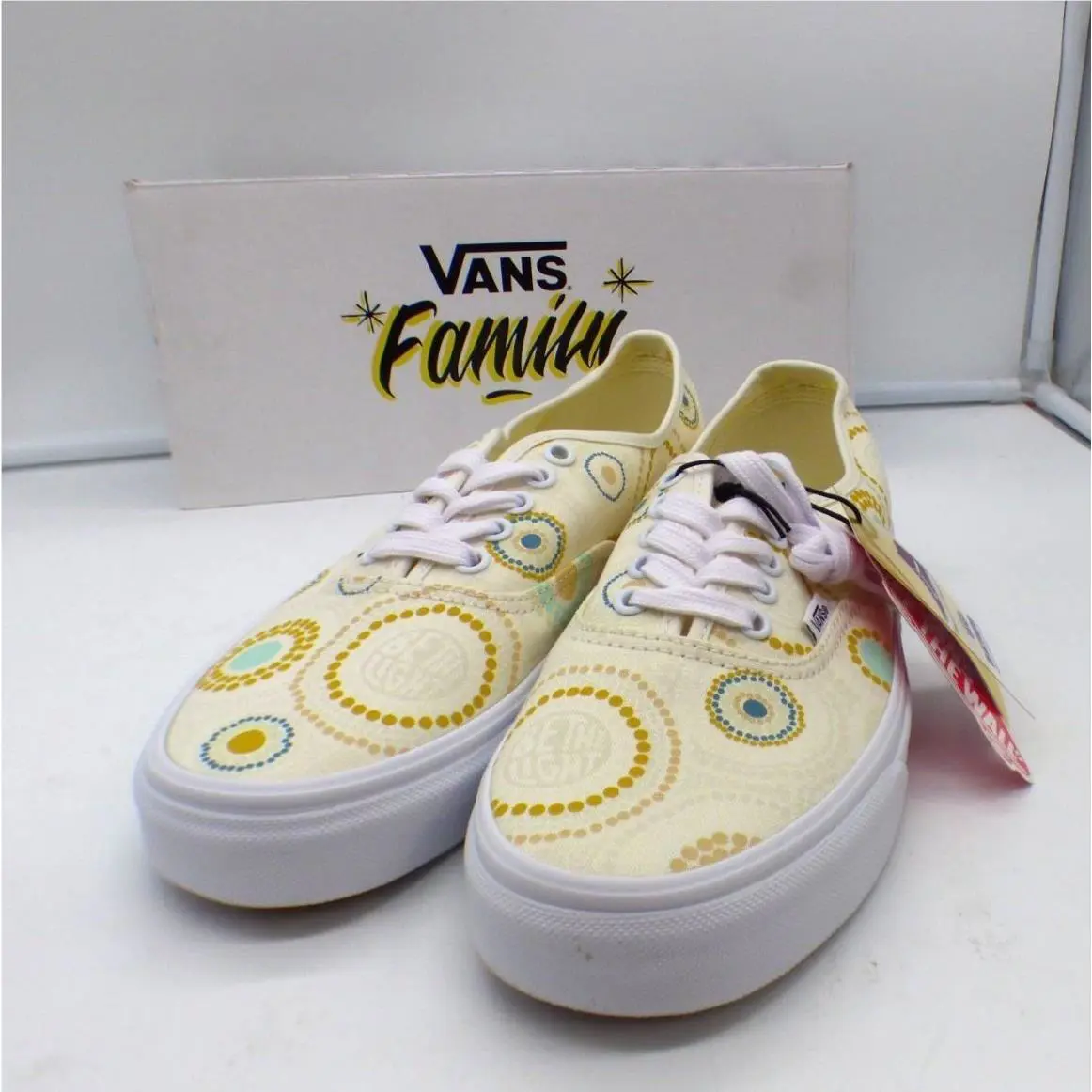 Vans shoes - Light Yellow/ multi (UPC: 196015449870) 1