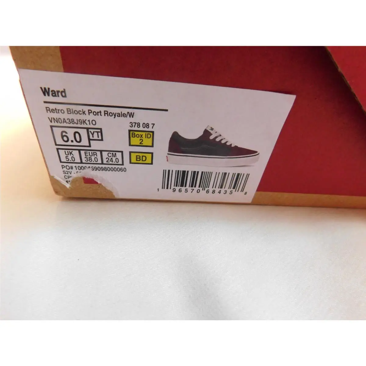 Vans shoes - VANS Ward Suede/Canvas Port Royale/White - Port Royale/White 1