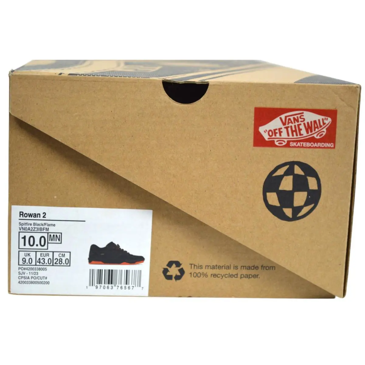 Vans shoes - Rowan 2 - Rowan - VN0A2Z3IBFM - Black, Manufacturer: Black / Flame 10