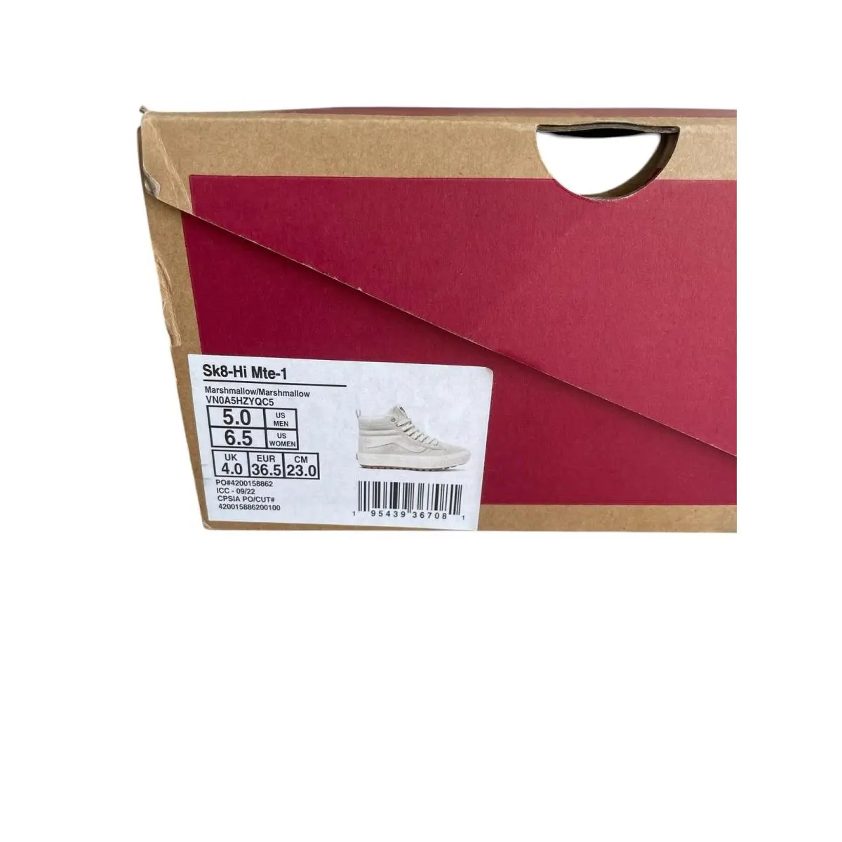 Vans shoes - Sk8-Hi Mte-1 - 195439367081 - White (UPC: 195439367081) 11