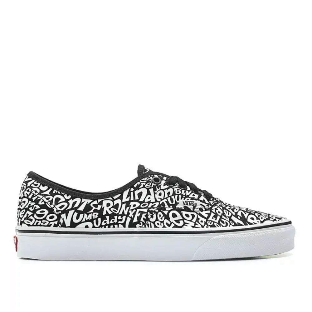 Vans Atcq Tracklist Black Sneaker Shoes Woman Size 9.5 /men Size 8