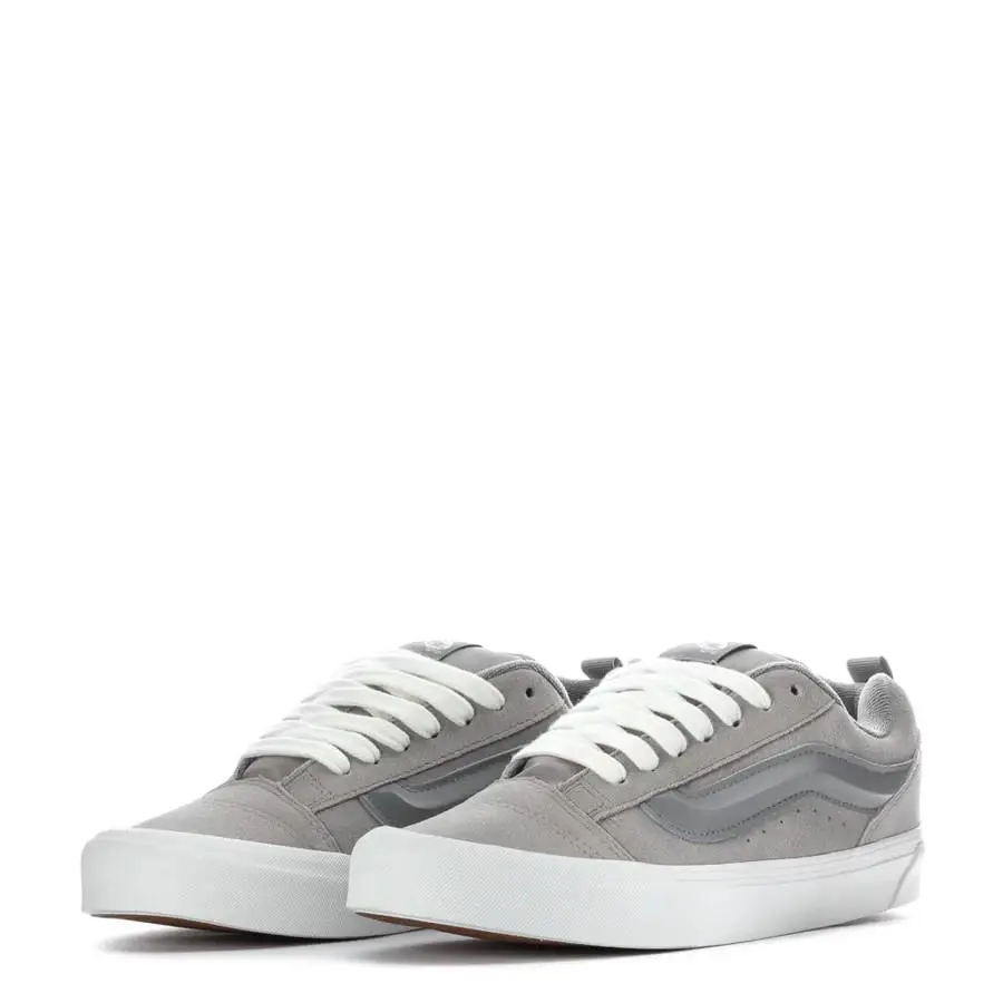 Vans Knu Skool Low Skateboard Unisex Men Size 6.5/8 Women Shoes Suede Gray/w - Suede Gray - VN000D6CBXC