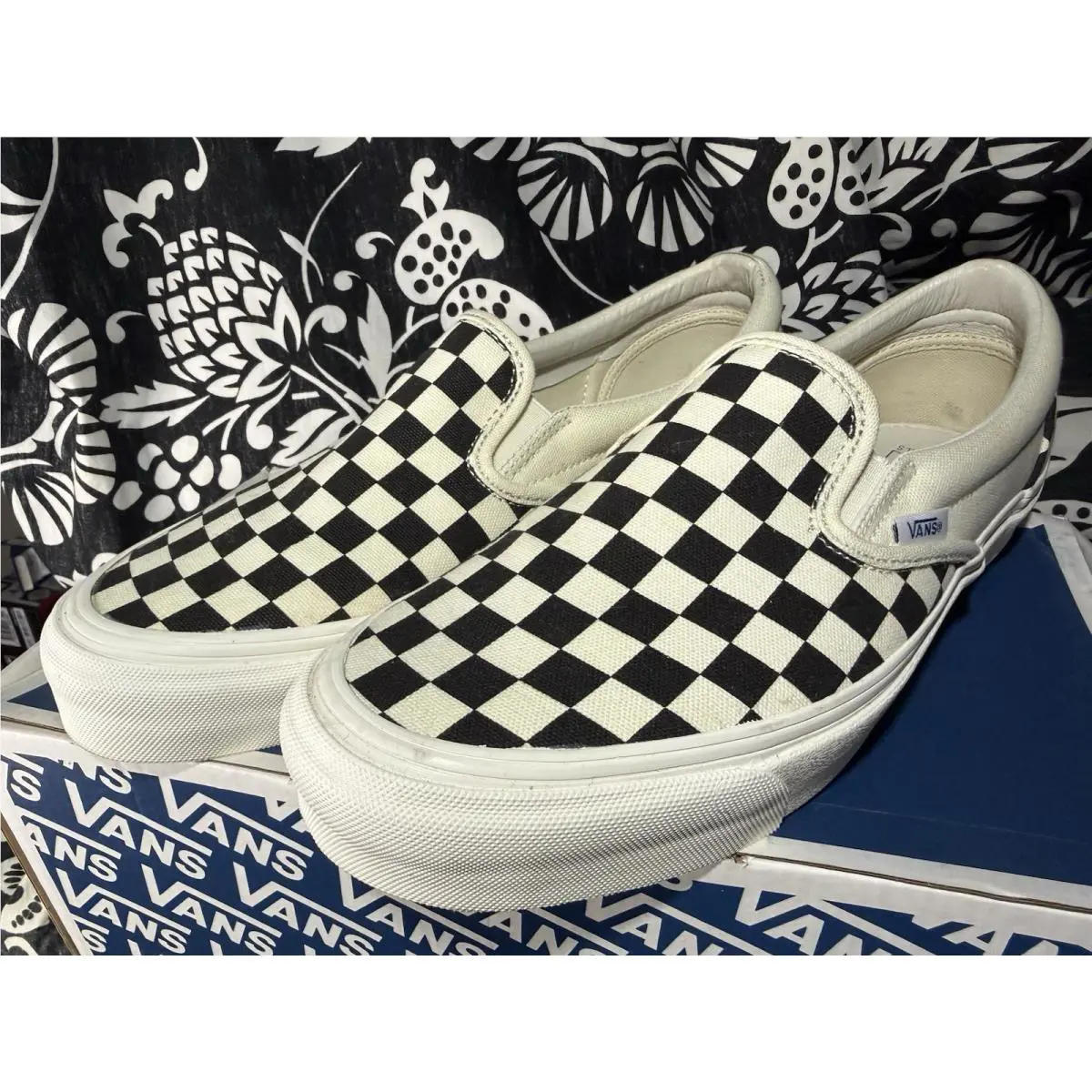 Vans Vault OG Classic Slip-on LX Checkerboard VN000UDFF8L Nos 2017 US 9.5