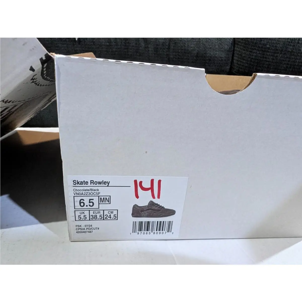 Vans shoes - VANS Rowley - Rowley - VN0A2Z3OC5F - Black, Manufacturer: Chocolate/Black 9