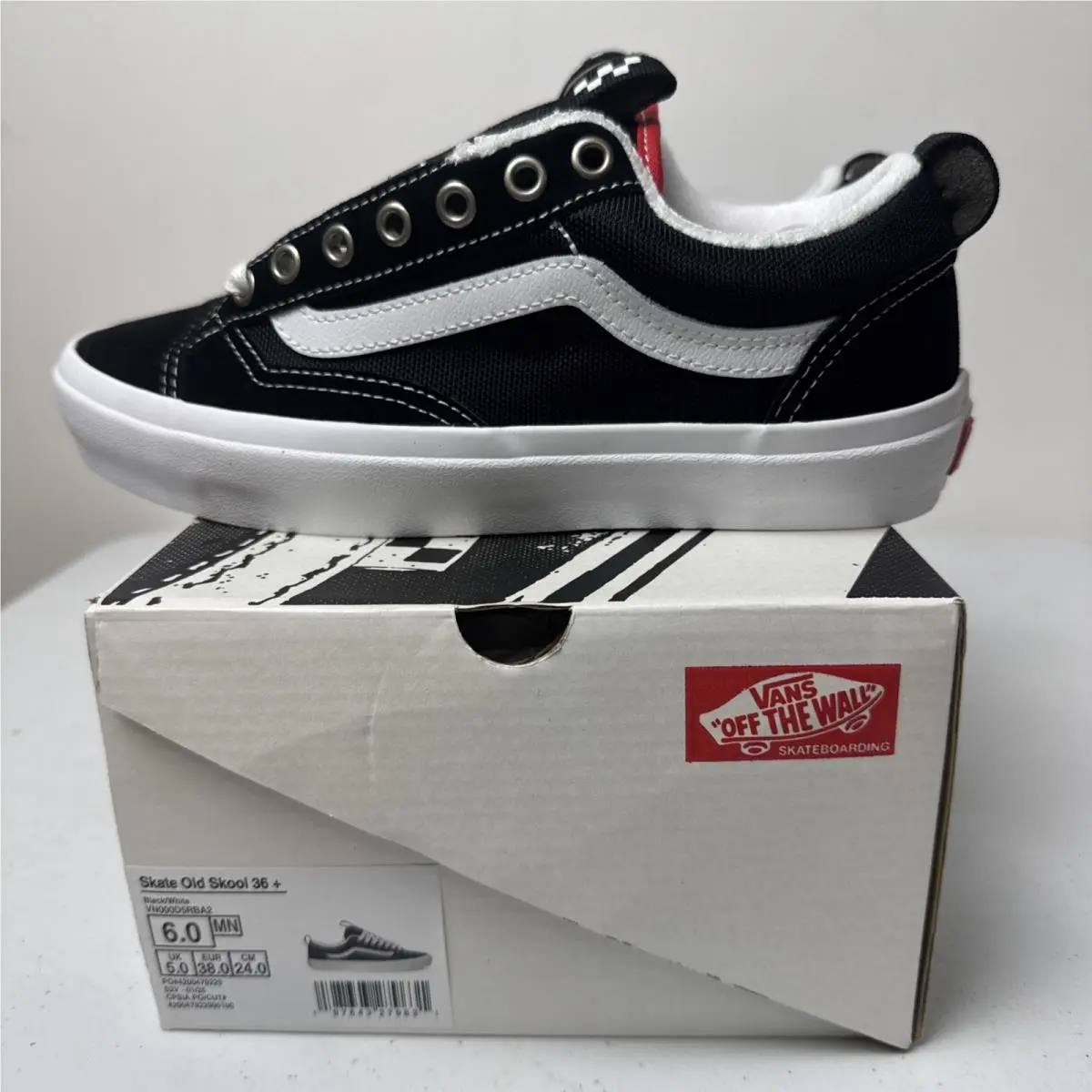 Vans shoes - VANS Old Skool - Old Skool - VN000D5RBA2 - Black / White / Red (UPC: 0197643279631) 1