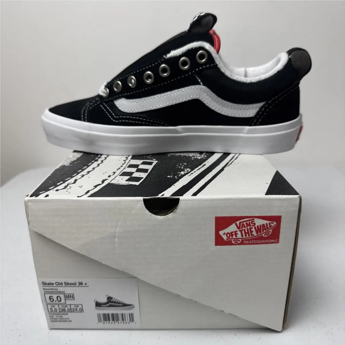 Vans shoes - VANS Old Skool - Old Skool - VN000D5RBA2 - Black / White / Red (UPC: 0197643279631) 2