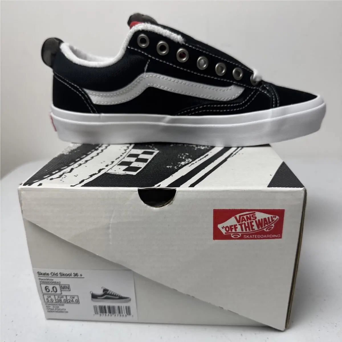 Vans shoes - VANS Old Skool - Old Skool - VN000D5RBA2 - Black / White / Red (UPC: 0197643279631) 3