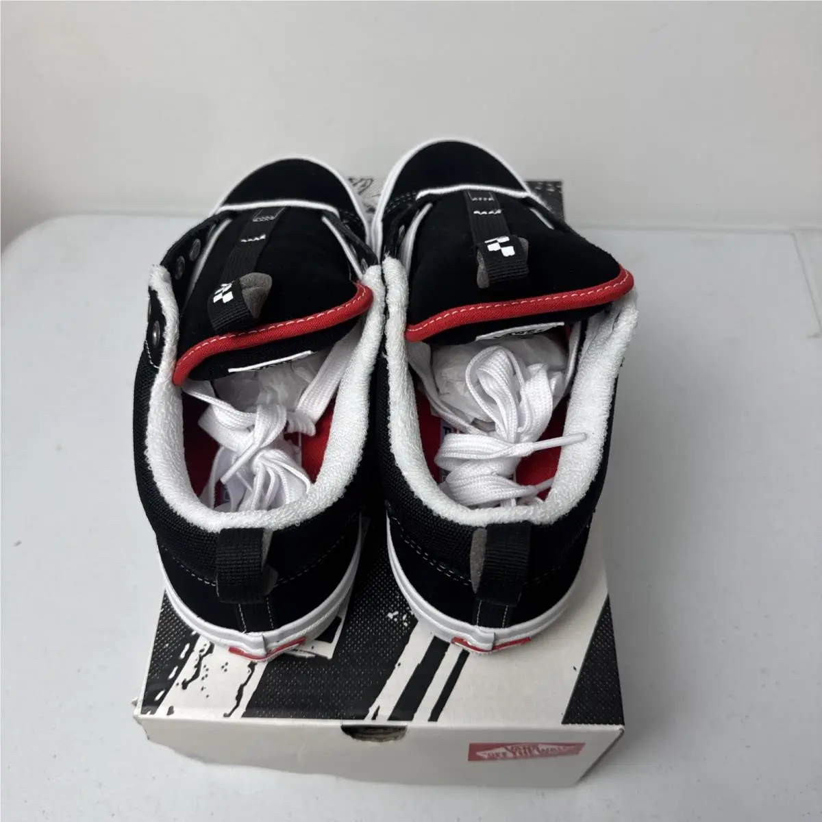 Vans shoes - VANS Old Skool - Old Skool - VN000D5RBA2 - Black / White / Red (UPC: 0197643279631) 6