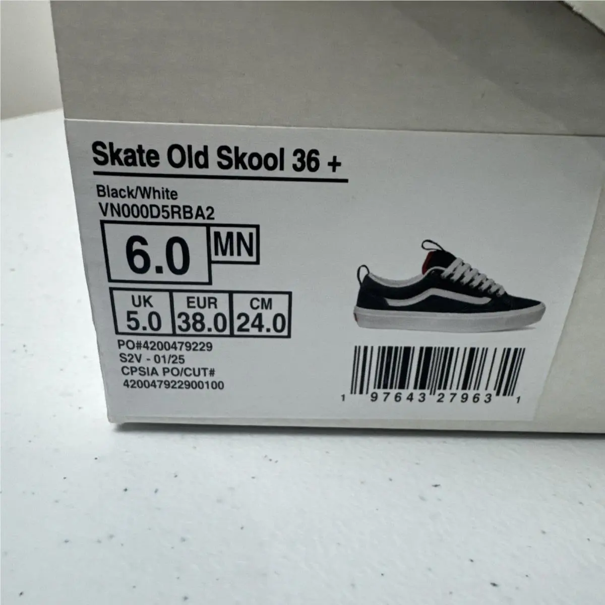 Vans shoes - VANS Old Skool - Old Skool - VN000D5RBA2 - Black / White / Red (UPC: 0197643279631) 12