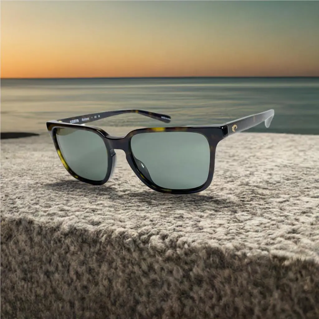 Costa Del Mar Kailano Tortoise Frame Gray 580 Polarized Glass Lens