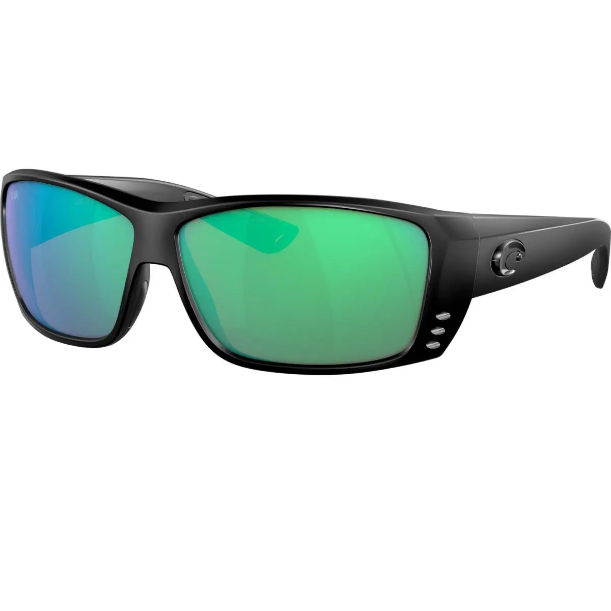Men`s Costa Cat Cay Polarized Sunglasses Style No. AT01OGMGLP - Frame: Green, Lens: Green
