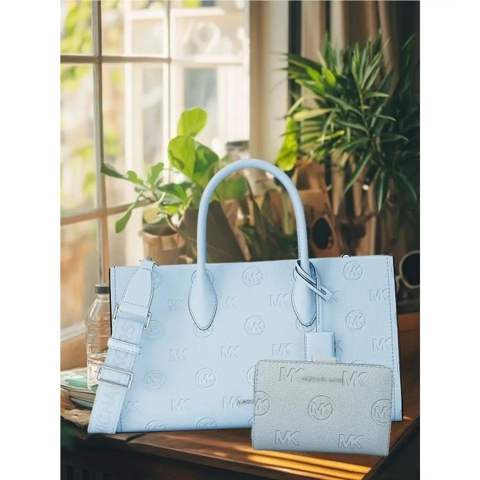 Michael Kors Mirella Medium Purse Satchel Bag Handbag + Bifold Wallet