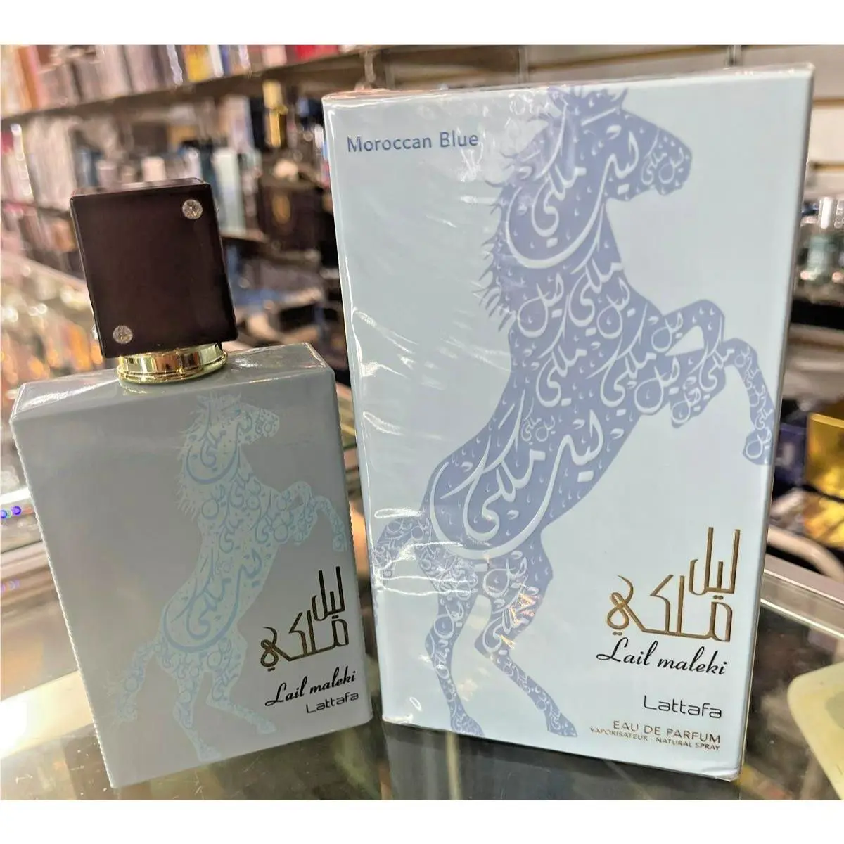 Lail Maleki Moroccan Blue Lattafa 3.4 oz 100 ml Eau de Parfum Edp Him
