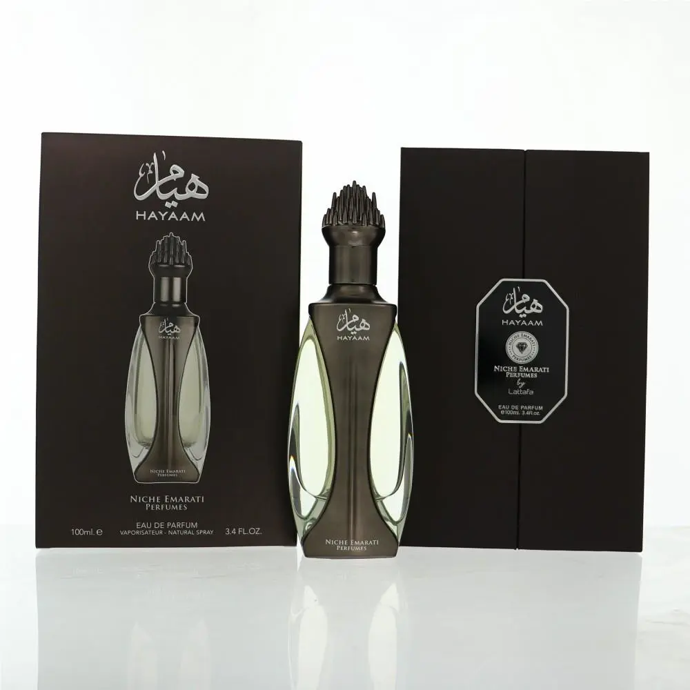 Niche Emarati Hayaam 3.4 Oz Eau De Parfum Spray by Lattafa Box For Men