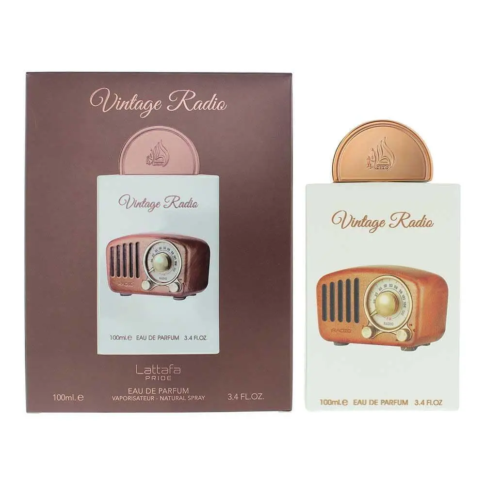 Lattafa Pride Vintage Radio For Unisex Eau de 3.4 Fl Oz Pack of 1