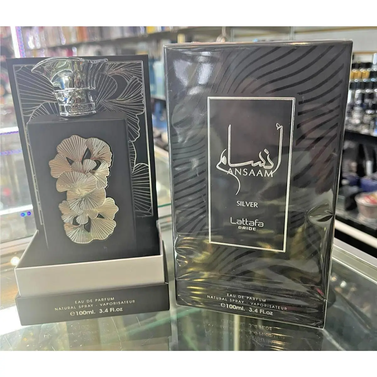 Ansaam Silver by Lattafa 3.4 oz 100 ml Eau de Parfum Edp For Him / Her