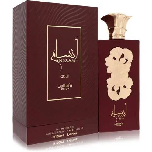 Lattafa Pride Ansaam Gold by Lattafa Eau De Parfum Spray Unisex 3.4 oz For
