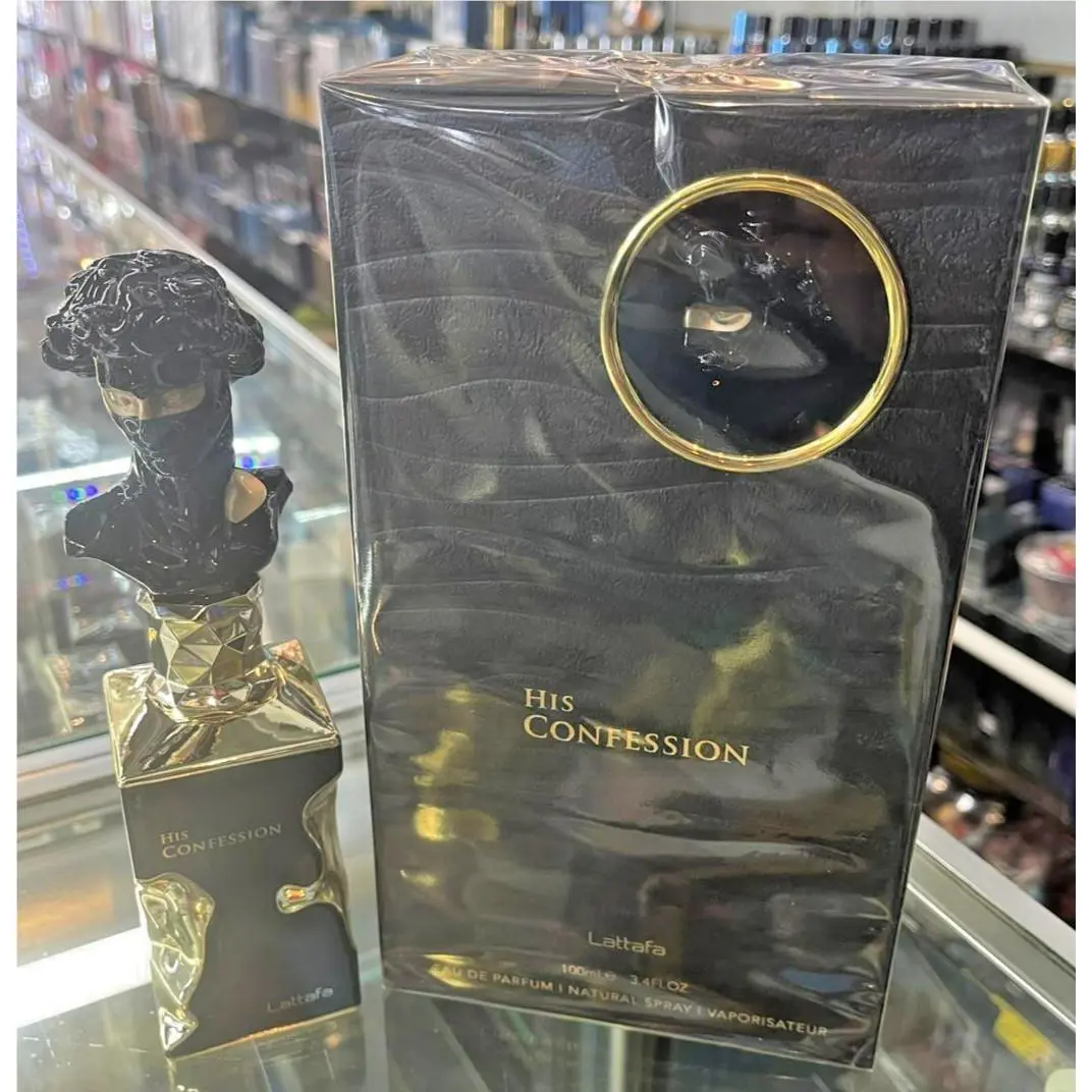 His Confession by Lattafa 3.4 oz 100 ml Eau de Parfum Edp For Him Box