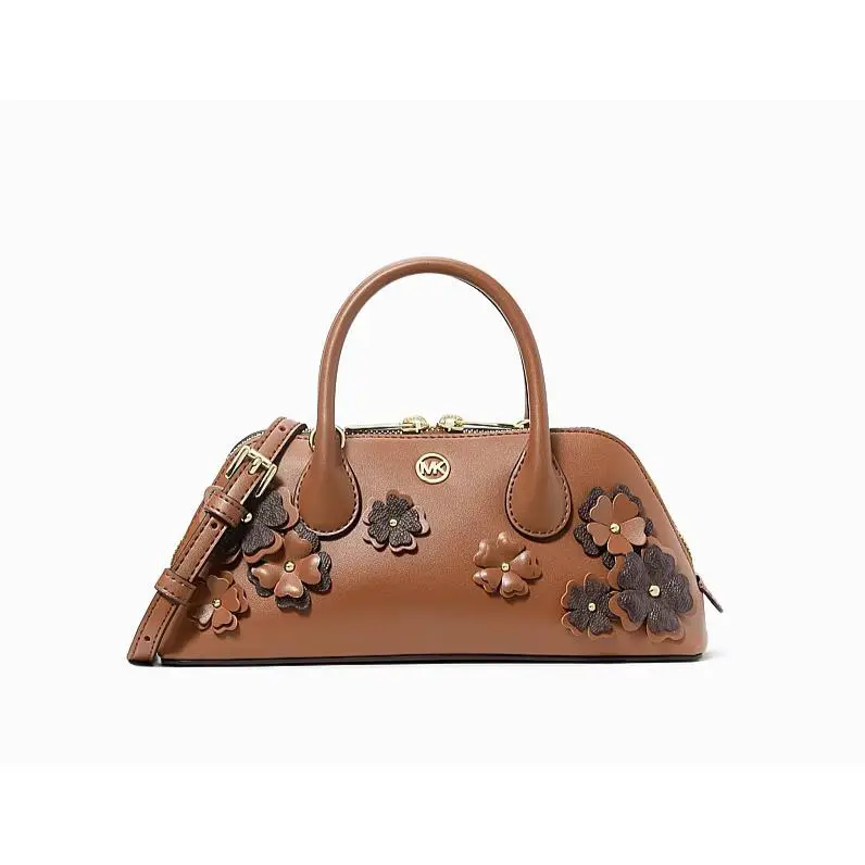 Michael Kors Petra Small Floral Embellished Crossbody Bag Luggage