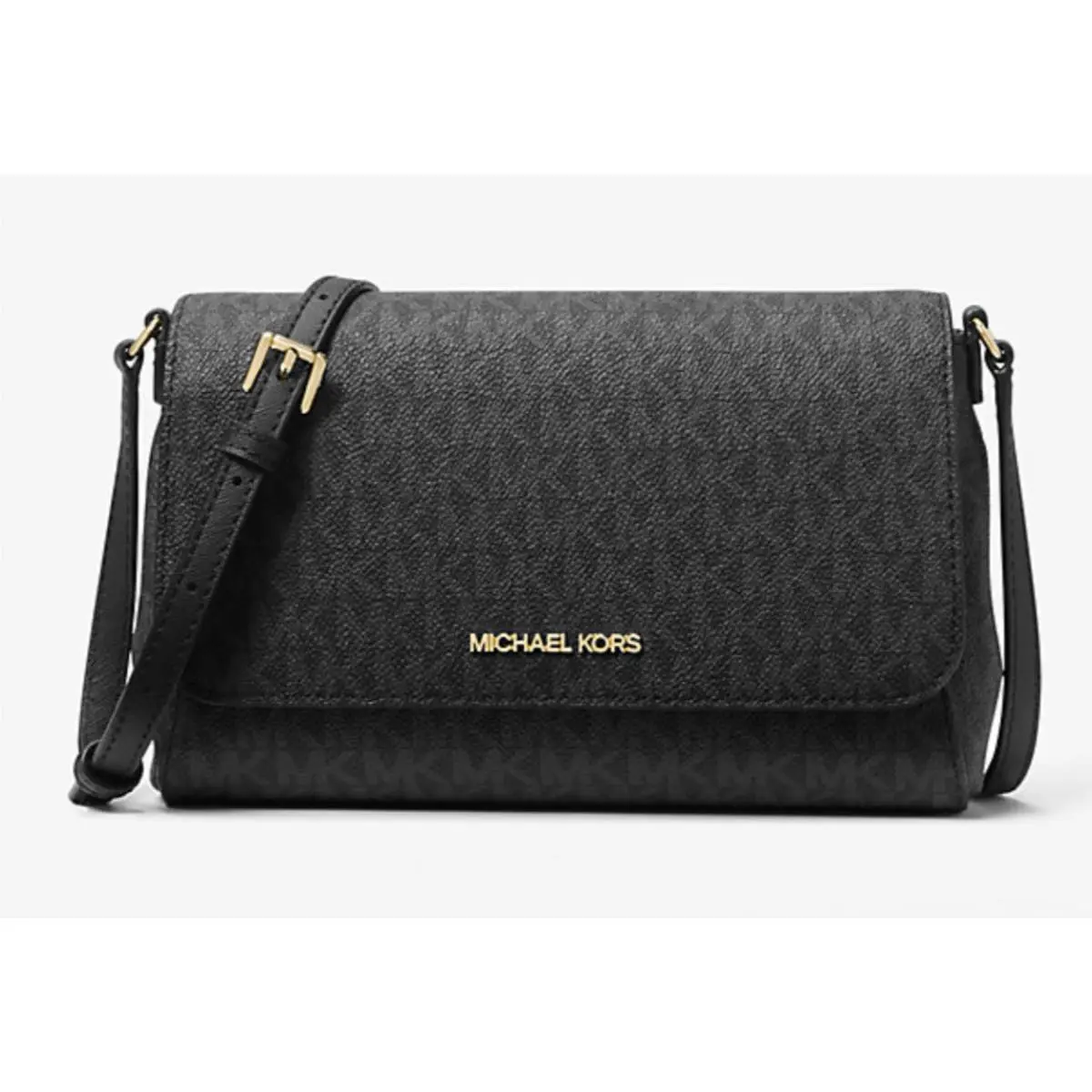 Michael Kors Medium Logo Convertible Crossbody Black 9 X 6 X 2