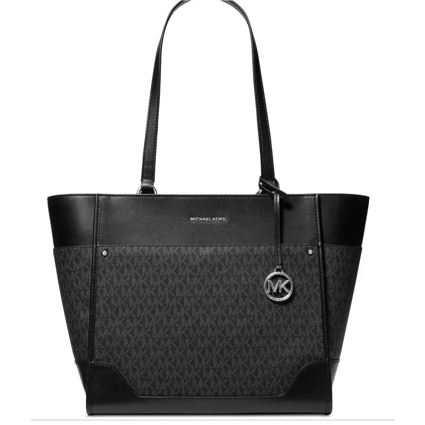 Michael Kors Harrison Extra Large Top Zip Tote Black