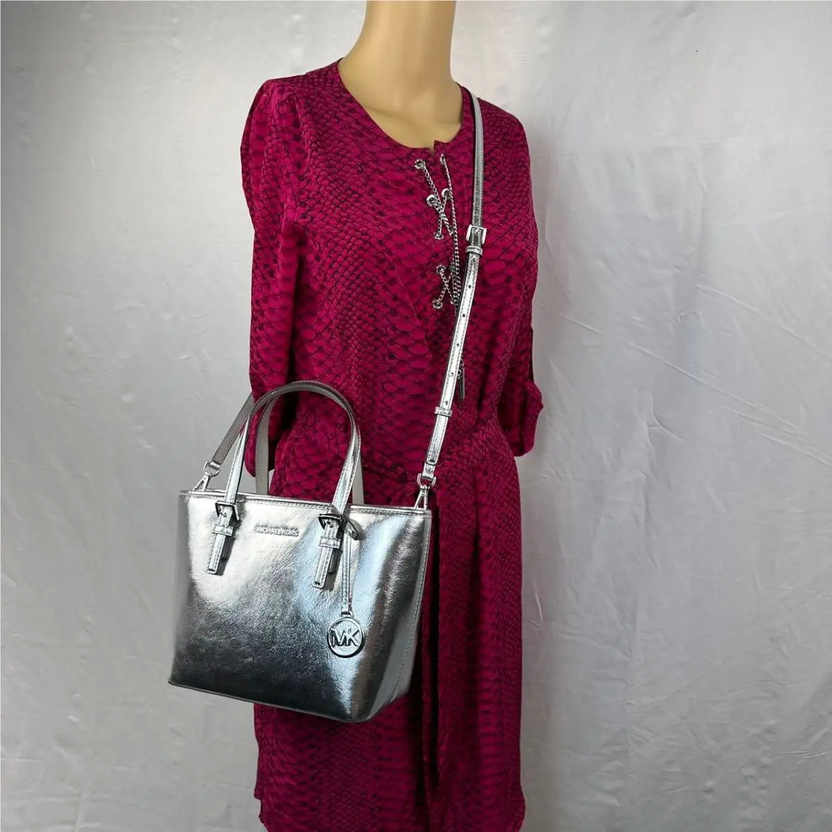 Michael Kors 35H3GTVT0M Jet Set Travel XS Metallic