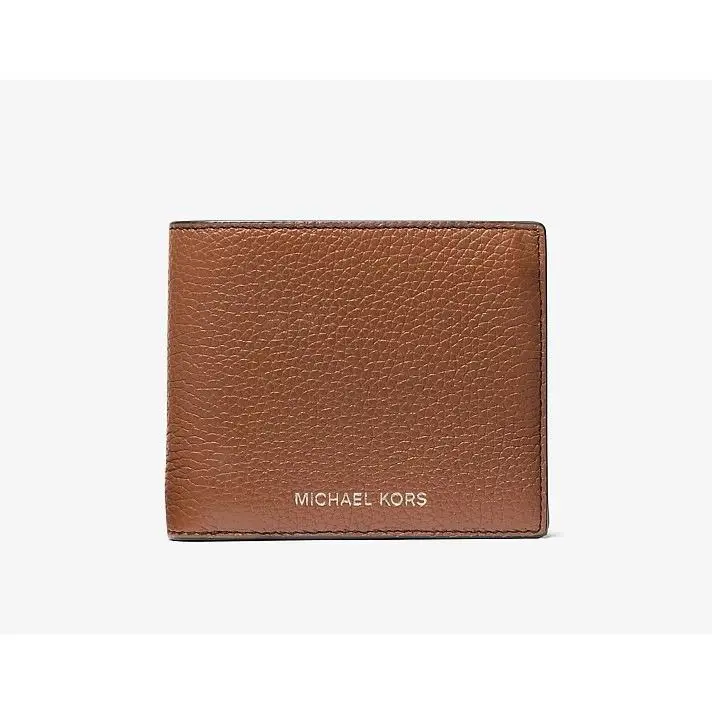 Michael Kors Men`s Cooper Logo Billfold Wallet with Coin Pouch Luggage