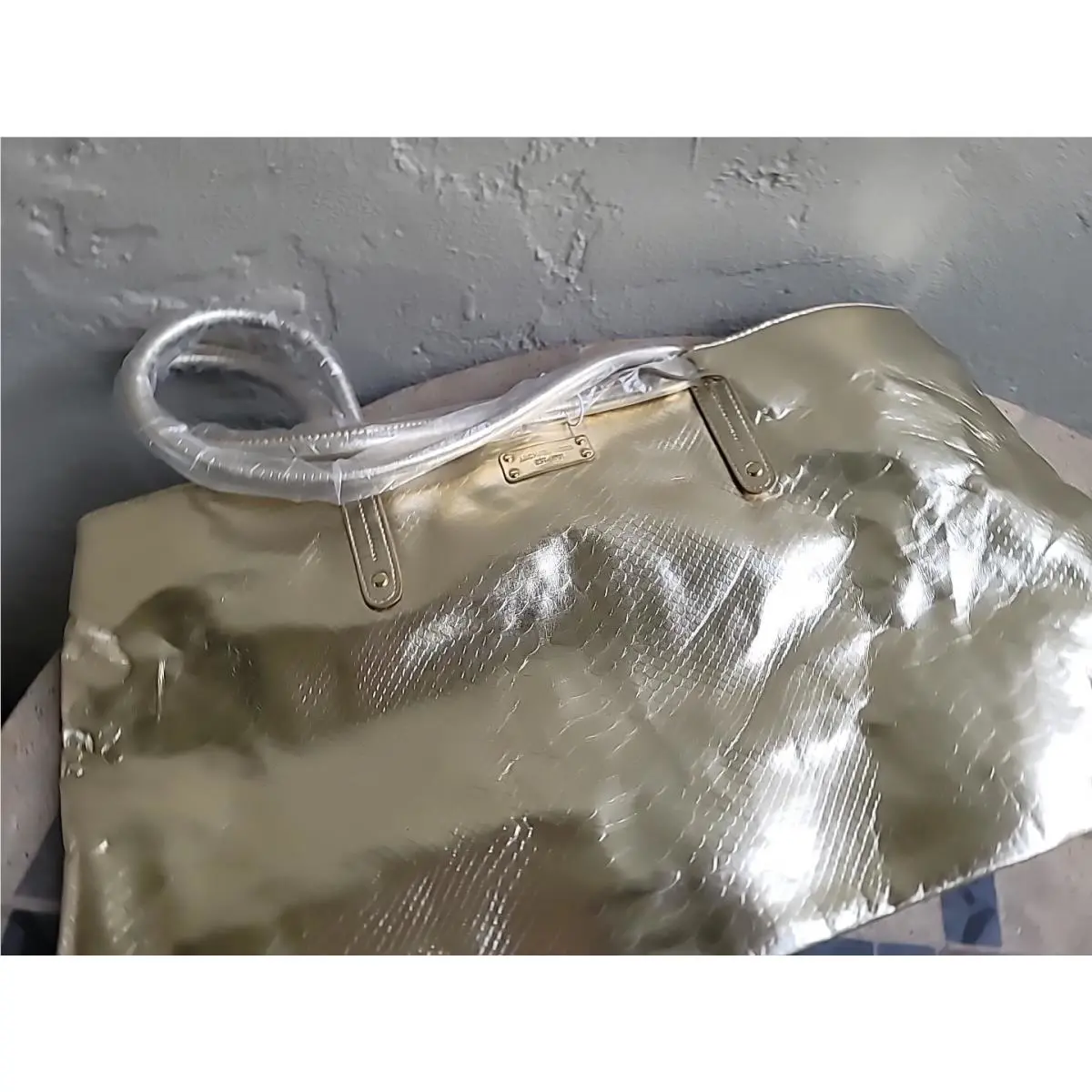 Michael Kors Gold Metallic Gorgeous Tote Bag Wihout Tag